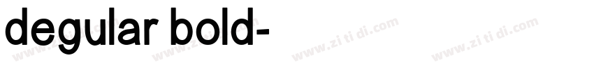 degular bold字体转换